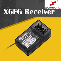 DUMBORC X6F/X6FG 2.4G 6CH Radio Control System Receiver for Domborc RC X6 Transmitter RC Car Boat Transmitter