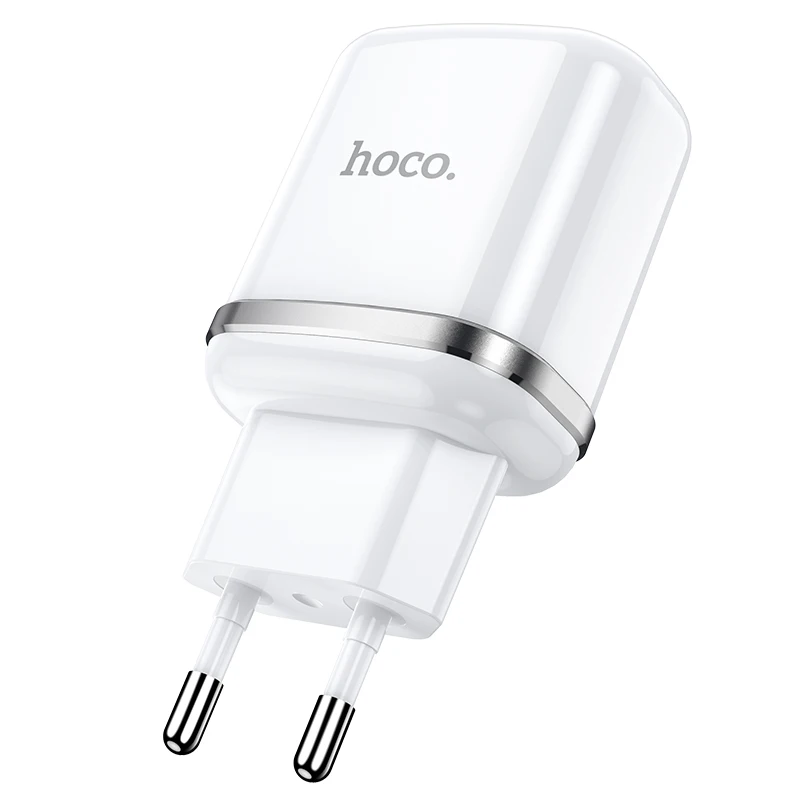 Hoco Dual USB EU Wall Travel Charger For Xiaomi Redmi Note 10 8 9 Pro 5V 2.4A Normal Charger Adapter For Samsung Galaxy A51 A71