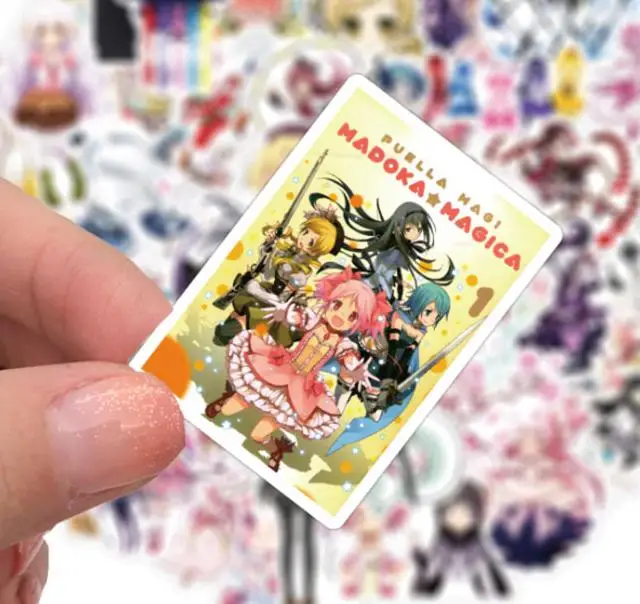 10/30/50pcs  Cartoon Puella Magi Madoka Magica Graffiti  Adventure Magic Cure Stickers Waterproof Skateboard Travel Suitcase