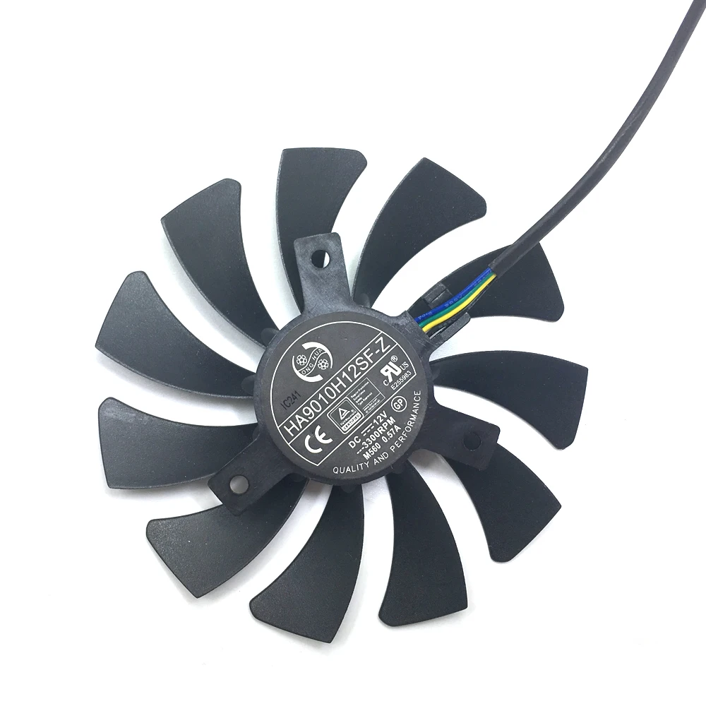 HA9010H12F-Z RX 550 RX 460 2G GPU Alternative Cooler Fan For MSI RX560-AERO-ITX RX550-AERO-ITX Grahics Card Cooling  Replacemen