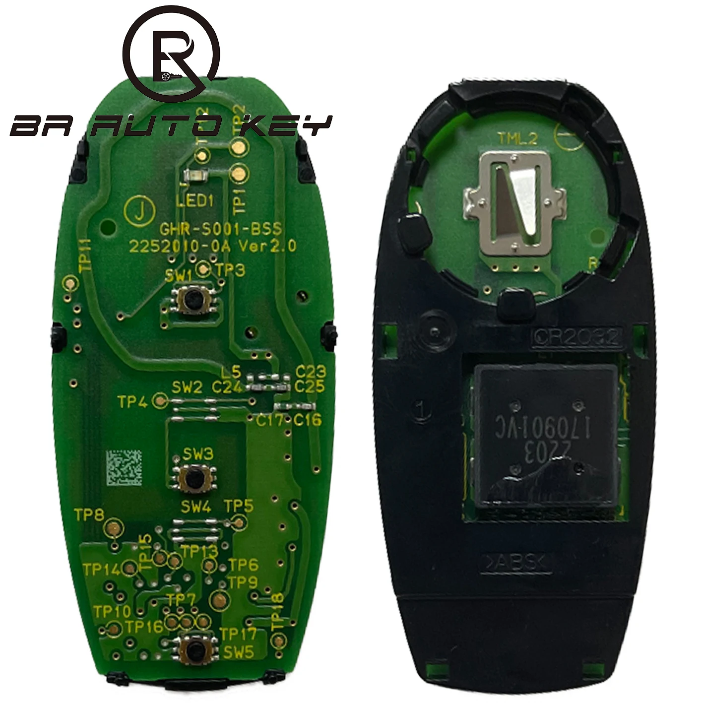 OEM R79M0 Smart Remote Car Key With 3 Button 433.92MHz ID47 - FOB for Suzuki Swift Grand Vitara  2011-2016 P/N:2013DJ1474