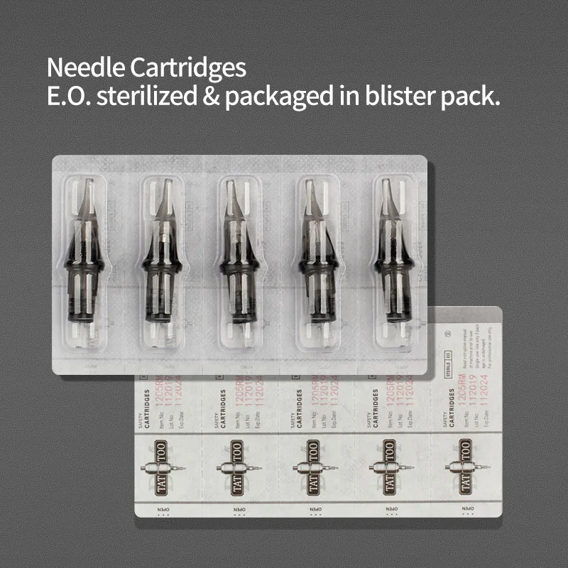 10pcs CartridgeTattoo Needles #12 Standard Curved Magnum Disposable Sterilized Safety Tattoo Needle for Tattoo Machine