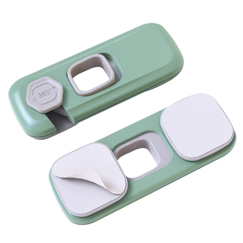 SMGSLIB Child Safety Lock Cabinet Drawer Door Locks Protection Baby Anti-Pinch Hand Plastic Gray Refrigerator Safety Buckle images - 6