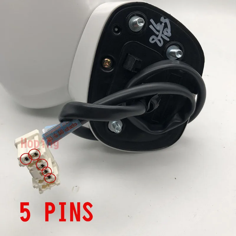 Outer Rearview Mirror Side Mirror For HONDA FIT JAZZ For CITY 2003-2008 5PINS Electric Angle Adjust + LED Lamp