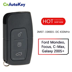 CN018048 For Ford Mondeo Focus C-Max Galaxy 2005+ Smart Key FCC 3M5T-15K601-DC 433MHz 4D63/4D83 Chip PN 1698112 Keyless Go