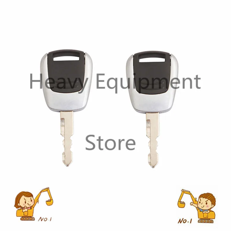 

2 pcs For Hyundai Excavator Heavy Equipment Ignition Key - New Style 21Q4-00090 9 Series Equipment Key