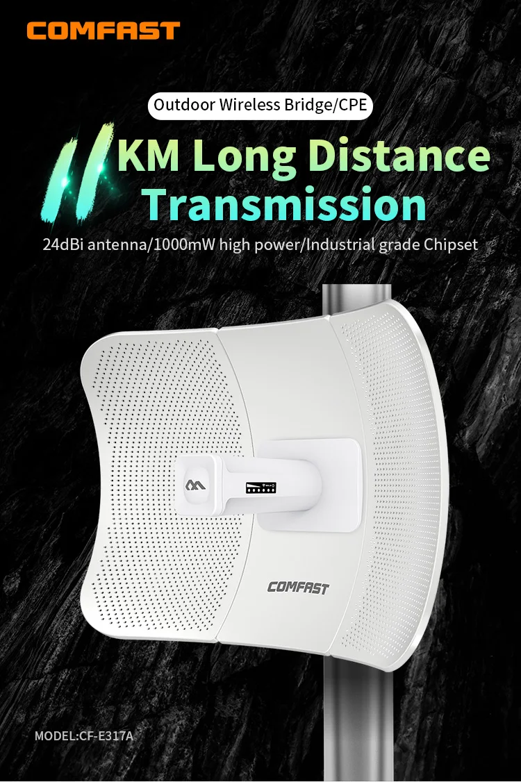 Comfast-repetidor de wi-fi, 11km, 5ghz, automático, ponte externa, sem fio, roteador, ponto de acesso