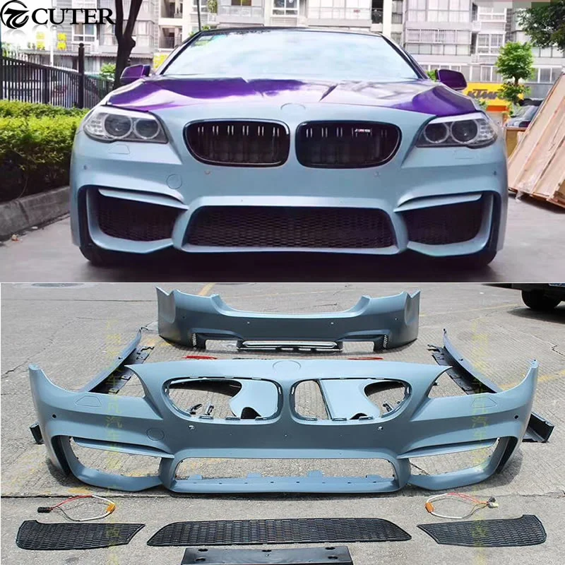 

F10 F18 5 Series M5 Car Body Kit Pp Unpainted Front Bumper Front Fender Side Skirts for Bmw F10 F18 M5 11-15