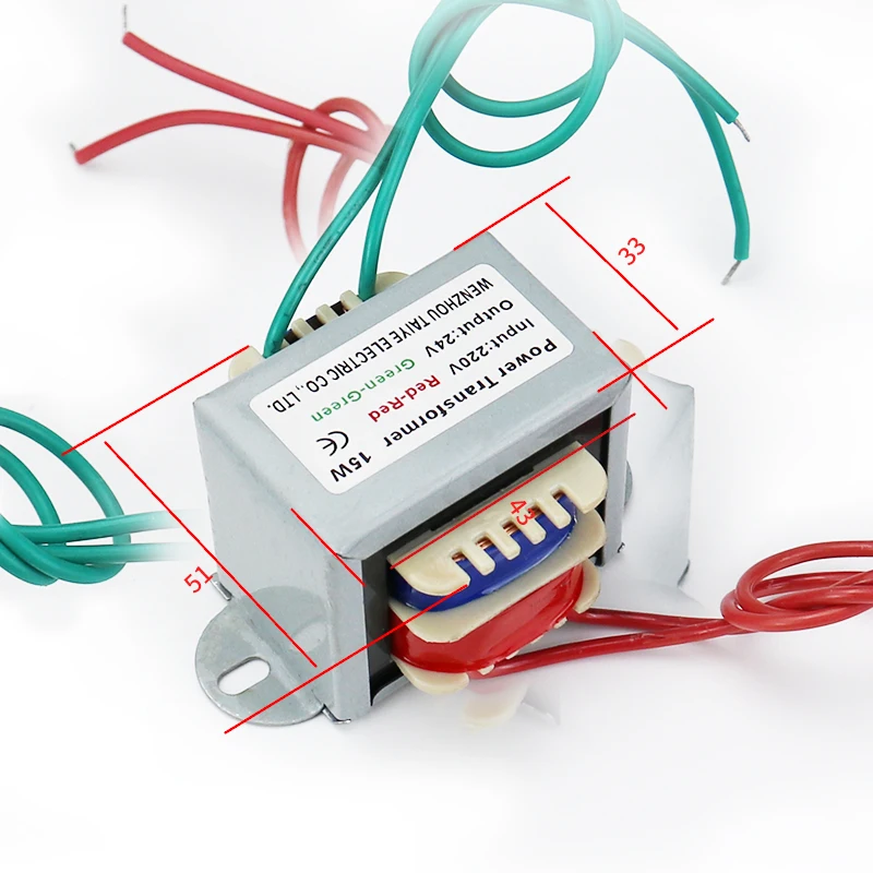 step down transformer AC220V to AC9V 12V 24V IE Power Transformer AC380V to AC24V 15W/VA Electronic Voltage Transformer