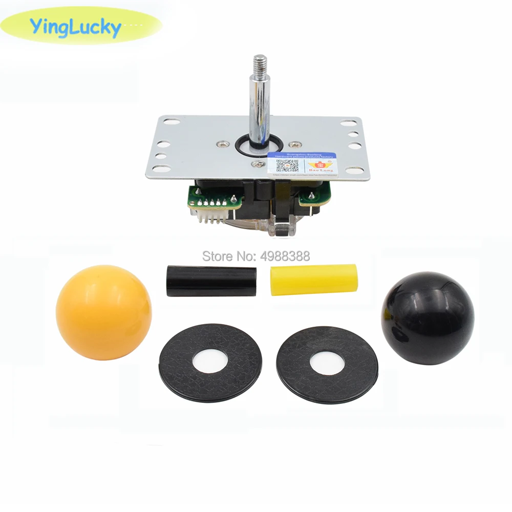 2 PCS Copy Sanwa High Quality 5Pin 8way Long Stick Joystick with Multi Color Ball for Arcade Game Machine Pandora box console