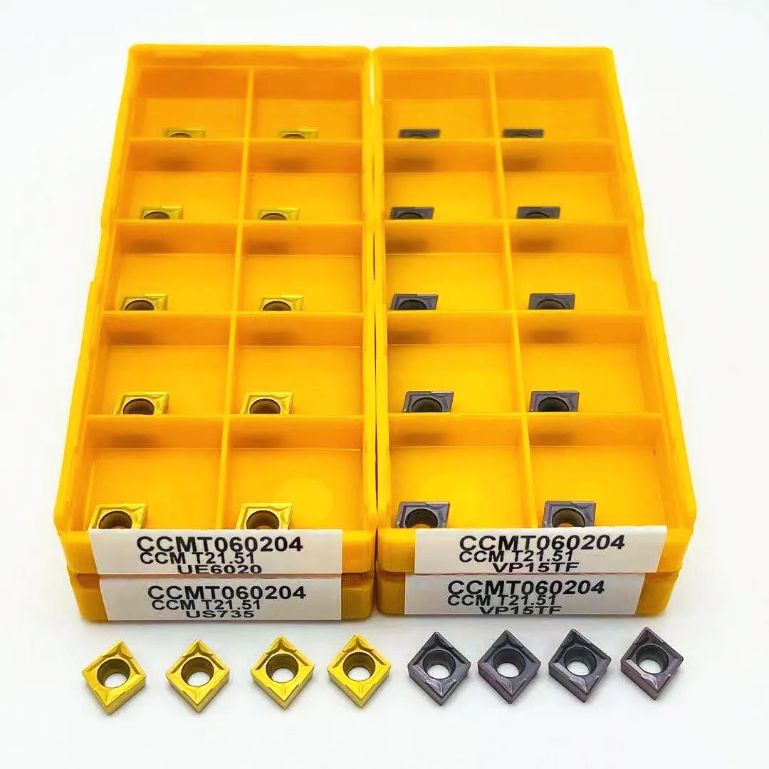 10PCS CCMT060204 VP15TF CCMT060204 UE6020 Carbide insert internal milling cutter CNC insert lathe tool CCMT 060204 milling cutte