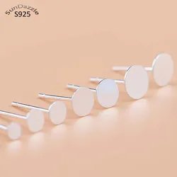 Lot de 10 pièces d'aiguilles en acier inoxydable 925, 3 à 8mm Broche à fond plat