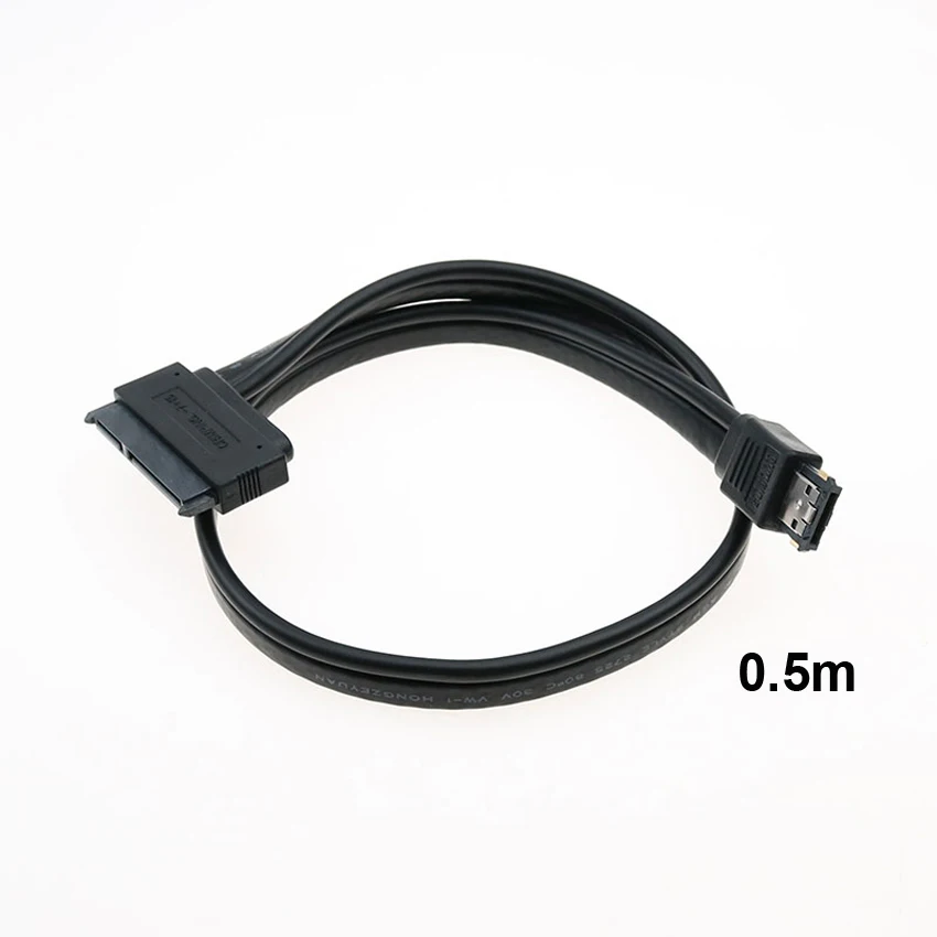 1pcs Hot Selling Dual Power eSATA USB 12V 5V Combo to 22Pin SATA USB Hard Disk Cable High Quality