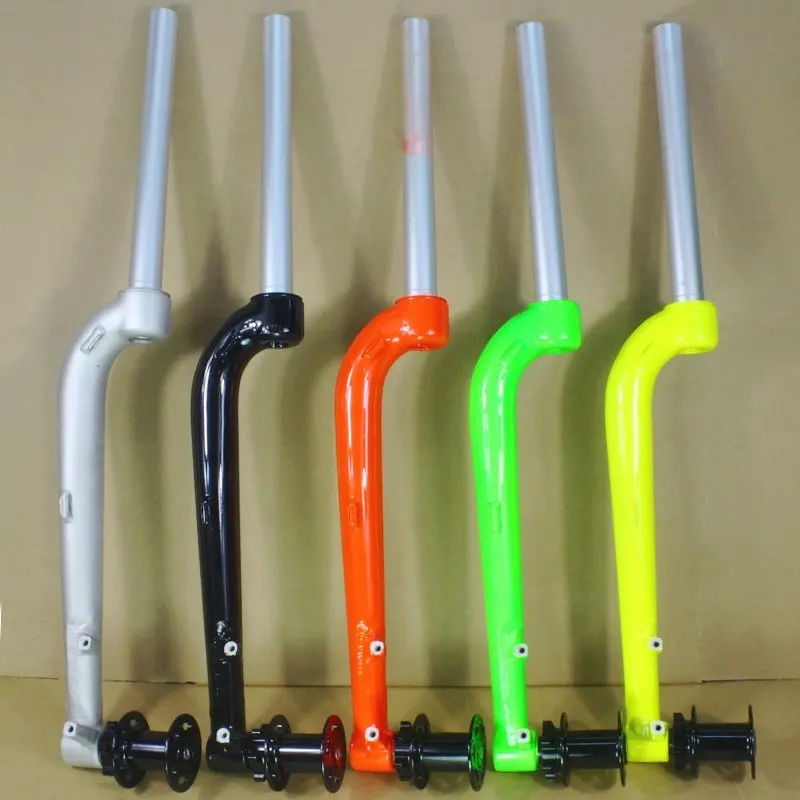 Bicycle Front Fork 26/27.5ER MTB Mountain Bike Hard Fork Colorfull Individuality Fork DIY Lefty Fork Bike Fork with Bike Hub