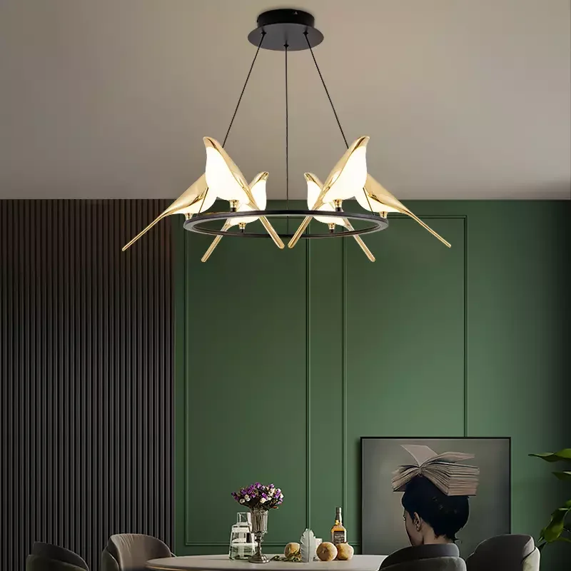 Nomi Pendant lamp Nordic ring pendant light Modern Luxury Design Golden lamp bird For Kitchen Dining Room Home art deco lamp