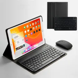 Funda protectora de cuero PU para tableta iPad 10,2, 2020, iPad 8, 8ª generación, A2270, A2428, teclado inalámbrico con Bluetooth