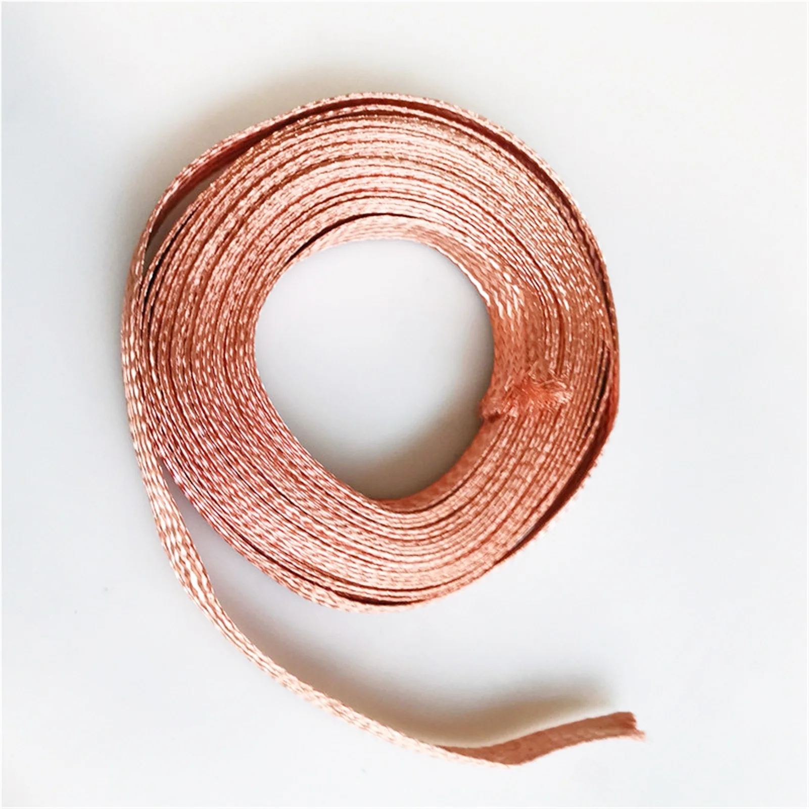 

10m 10 quare Flat Pure Copper Braid High Flexibility Cable, Bare Copper Braid Lead Wire Ground Lead Wire