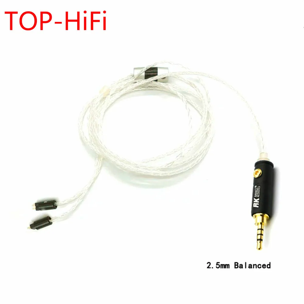 

TOP-HiFi 8Cores 7N OCC Silver Plated HIFI 0.78mm 2Pin Headphone Upgrade Cable For W4r UM3x 1964 Heir 10.A IEM8.0 IEM10.0 KZ