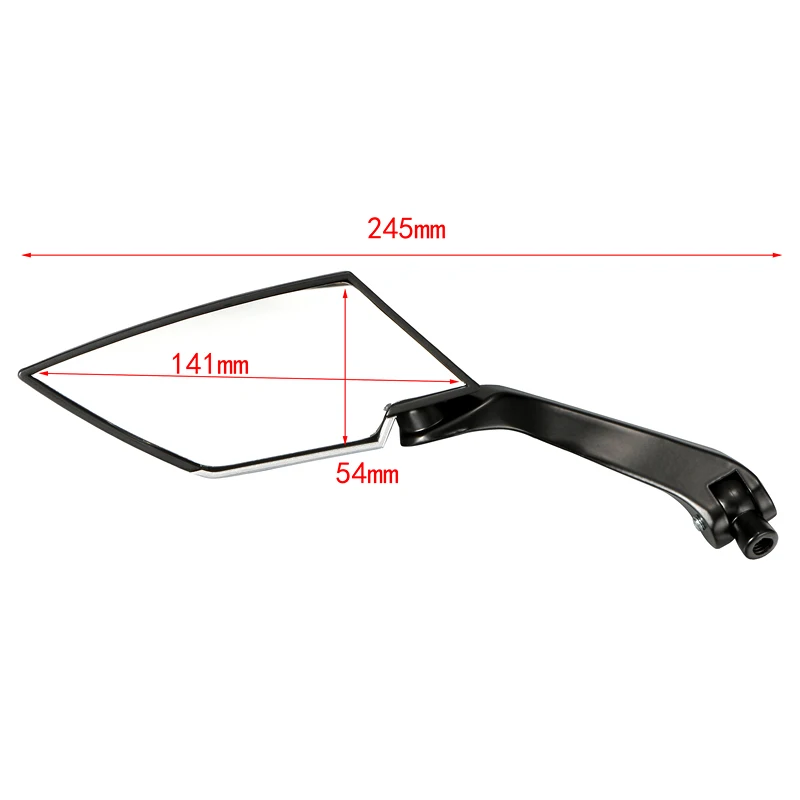 1 Pair Adjustable 8mm/10mm Universal Motorcycle Rearview Mirror Handle Bar Side Mirrors for Honda Yamaha Suzuki Kawasaki Custom