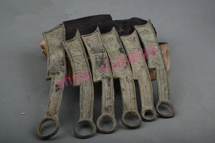 Chinese Warring States bronze knife coins A set, ancient bronzes, antique collection crafts，Old objects