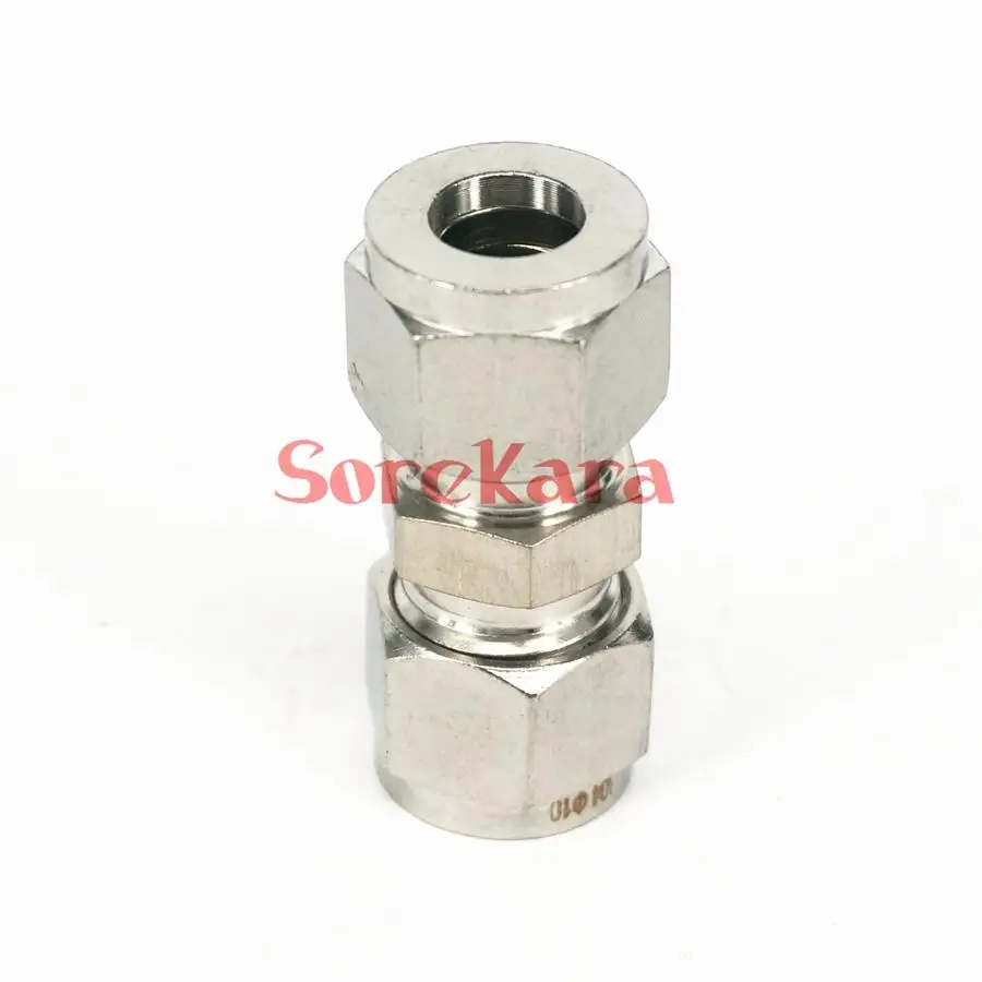 Fit 1/4 "Rohr O/D 304 Edelstahl Rohr Compression Fitting Union Stecker