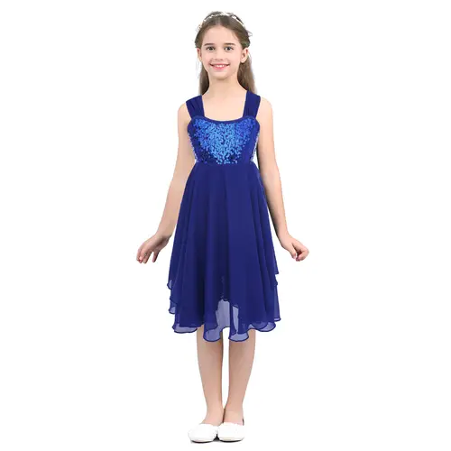 Tulle Princess Ball Gown Teens Ballerina Leotard Dress Kids Girls Gymnastics Ballet Tutu Sequins Top Chiffon Dress Dance Wear - Image 7