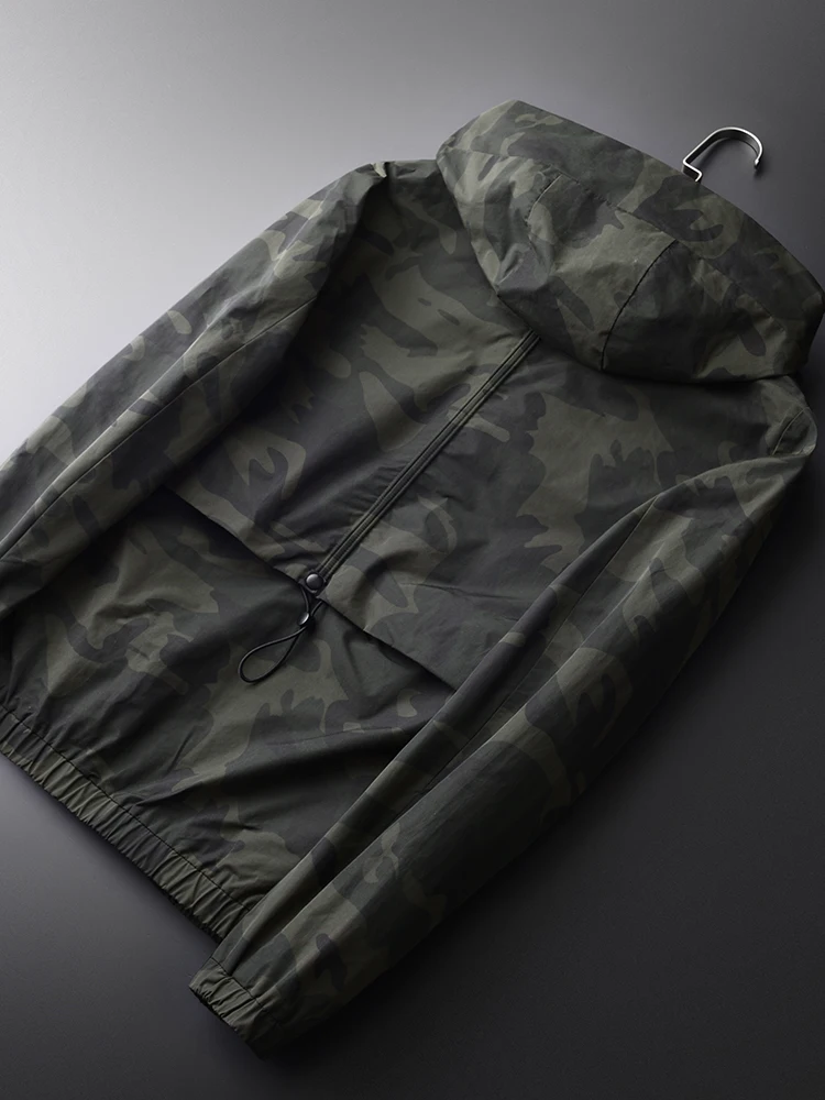 Hooded Luxury Camouflage Outdoor Sports Mens Jackets And plus size 3XL 4XL slim fit casual man Coats