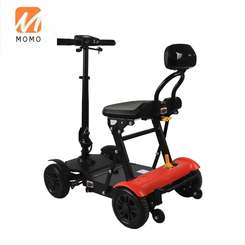 السفر 4 عجلات المسنين سكوتر كهربائي المعاقين للطي التنقل سكوتر لكبار السن