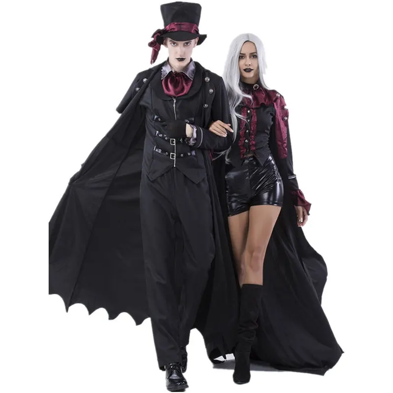 

Halloween Easter Masquerade Couple Vintage Court Vampire Zombie Ghost Costume Day of the Dead Horror Devil Zombie Cosplay Party