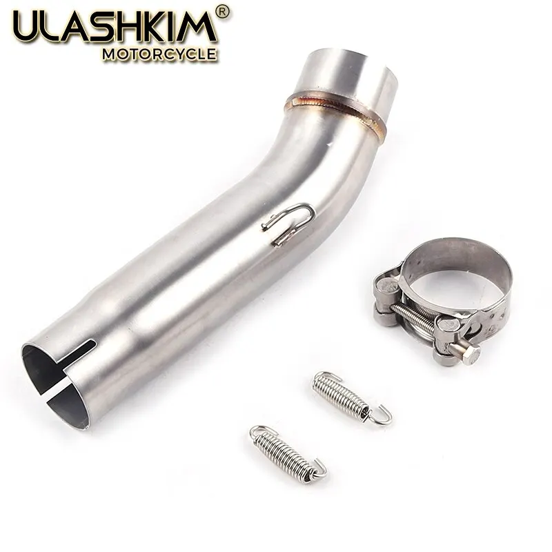 Motorcycle Full System Exhaust Muffler Middle Link Pipe Slip On For Honda CB400 CB 400 Fit All Years