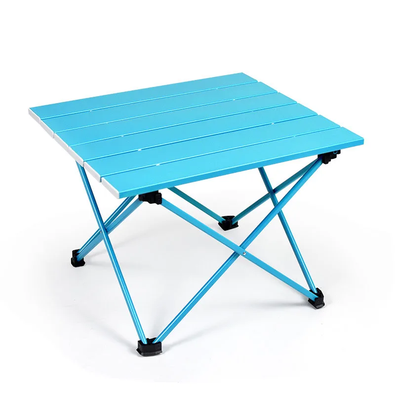 On Sale Aluminum Alloy Portable Table Outdoor Furniture Foldable Folding Camping Hiking Desk Traveling Outdoor Furniture Table