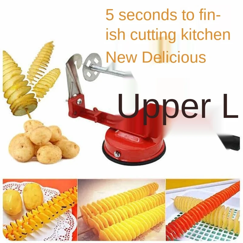 1 Pc Potato Twister Potato Slicer Stainless Steel Kitchen Accessories Tornado Slicer Manual Cutter Spiral Chips