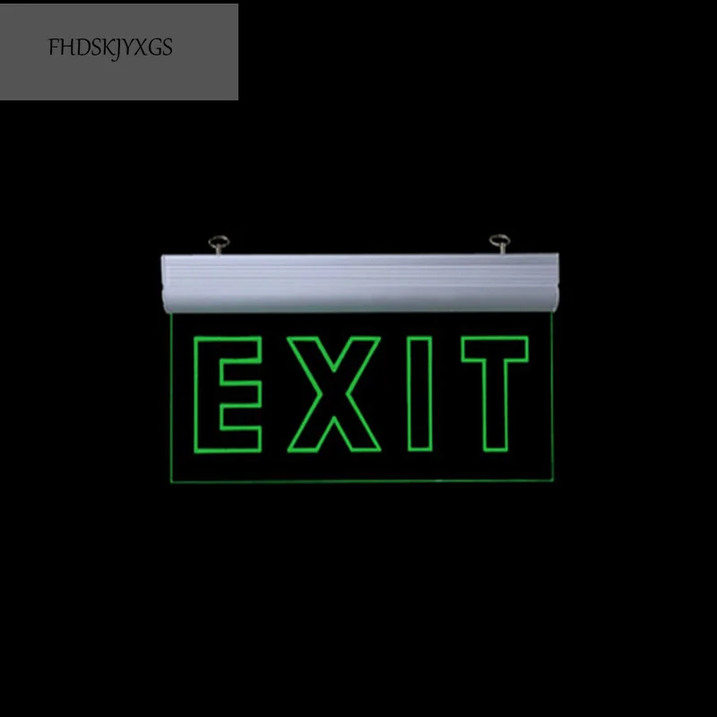 Exit Led Light  Ac110/220V Green Emergency Exit Light Sign Fire Indicator Warning Lamp For Bulb Hotel Mall School Public Place