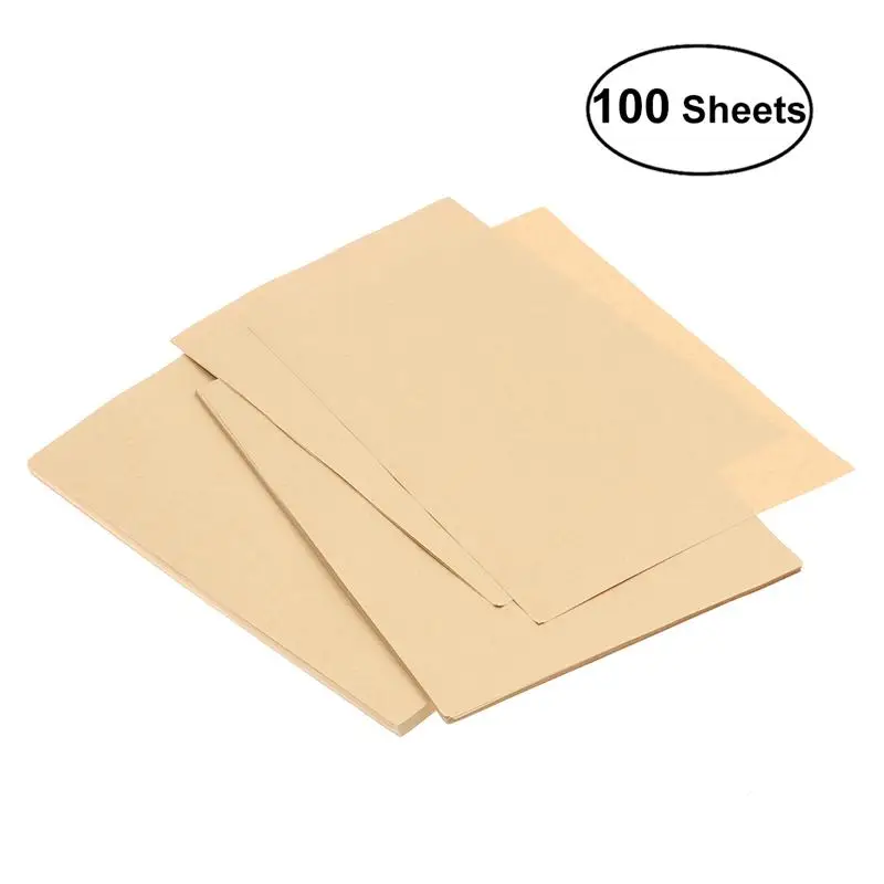 100 Sheets A4 Vintage Blank Kraft Kraft Paper Retro Writing Papers A5 Lined Stationery Paper Letter Sets