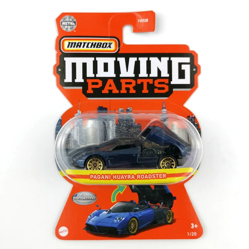 

Matchbox 1/64 Moving Parts PAGANI HUAYRA ROADSTER Diecast Collection Model toys gift