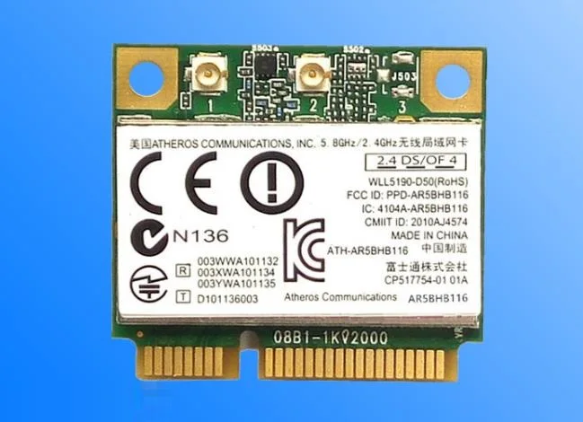 

Wholesale Origina Wireless Card For Atheros AR9382 AR5BHB116 2.4G/5G PCI-E Card 450Mbps