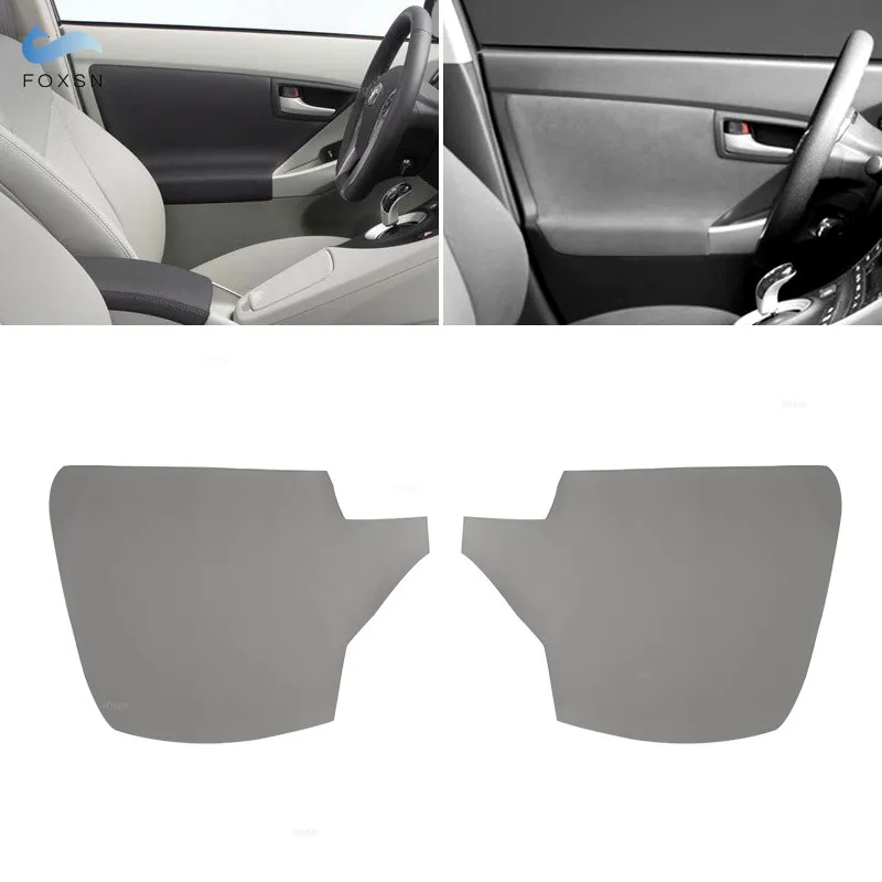 

Armrest Leather Cover For Toyota Prius 30 2009 2010 2011 2012 2013 2014 2015 2pcs Gray Car Front Door Armrest Panel Cover Trim