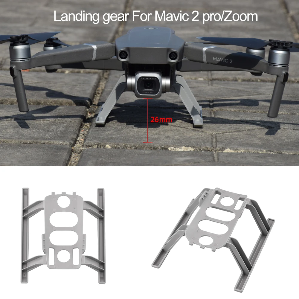 For DJI Mavic 2 Pro Zoom Drone Landing Gear Quick Release Height Extender Long Leg Foot Protector Stand Gimbal Guard Accessories