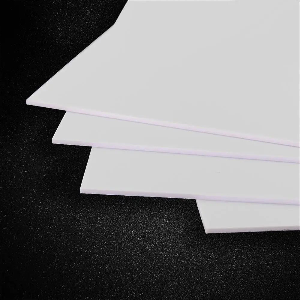 4pcs 2mm Thick 200mm x 250mm ABS Styrene Sheets White Architectural ABS0920