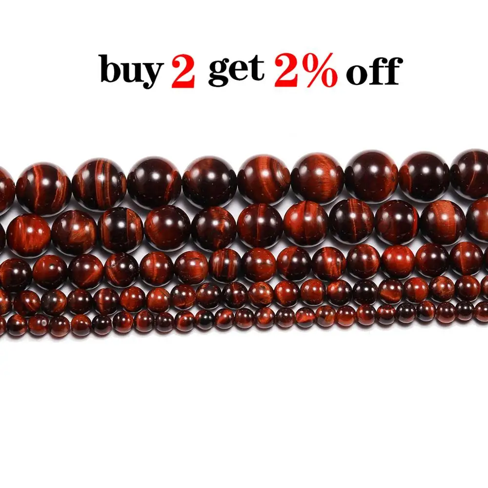 1strand/lot 4 6 8 10 12 mm AAAAA Natural Stone Red Tiger Eye Agat Round Beads Loose Spacer Bead For Jewelry Making DIY Bracelet