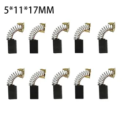 10pcs 5×11×17mm Power Tool Carbon Brush CB303 Electric Hammer Angle Grinder Graphite Brush Makita Spare Parts Replacement
