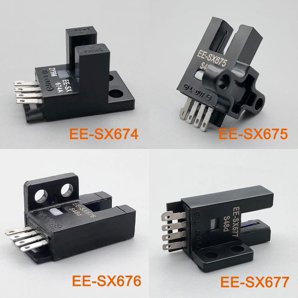 Cloweit 5mm Micro Grooved Switch Photoelectirc Sensor With Connector Type EE-SX670-671-672-673-674-675-676-677 Proximity NPN PNP