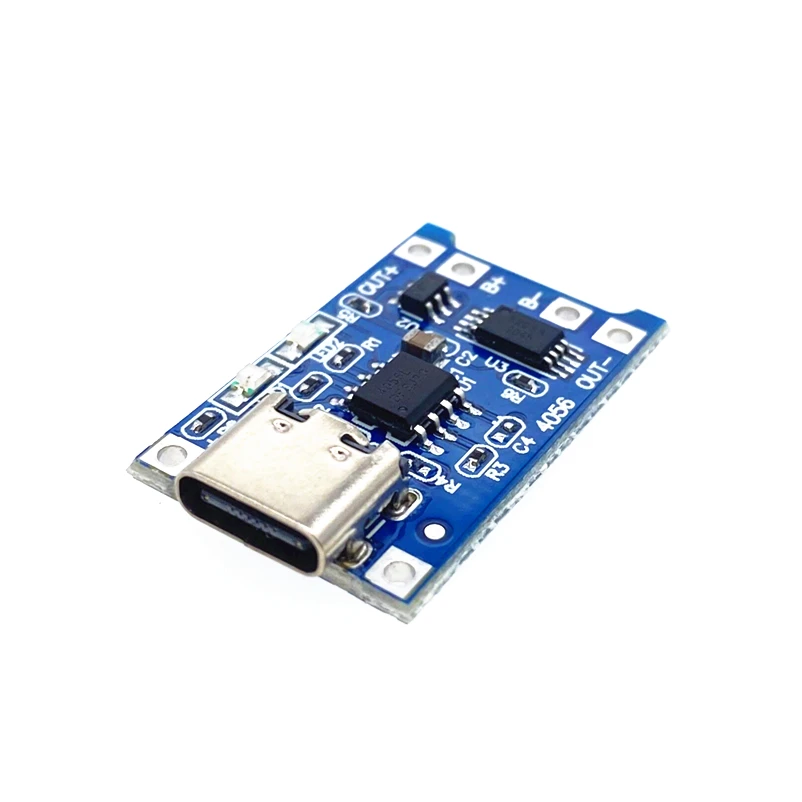 1PCS ENLINCA 5V 1A Micro USB 18650 Type-c Lithium Battery Charging Board Charger Module+Protection Dual Functions TP4056 18650