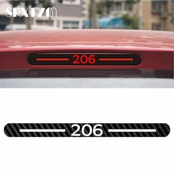 Car Styling Car Cover Car Protector Carbon Fiber Vinyl Sticker Brake Light Hatch Back Decoration for Peugeot 206 307