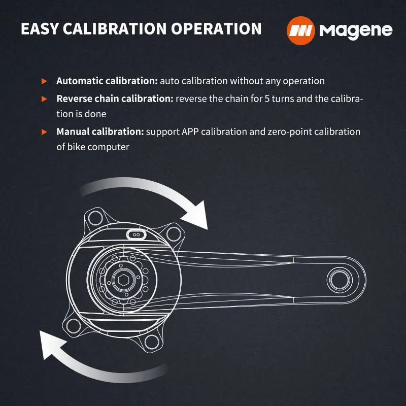 Magene p505 leistungs messer spinnen basiertes Rennrad 110bcd oval 4 5-Arm-Kettenblatt für Fahrrad 8-Loch-Kurbelsatz Tritt frequenz Ameise Computer