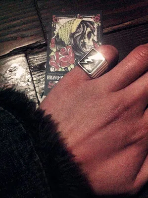 Punk rock Stainless steel Lightning Logo Superhero Cosplay Movie Fashion Movie Jewelry Ring Men GIft 161