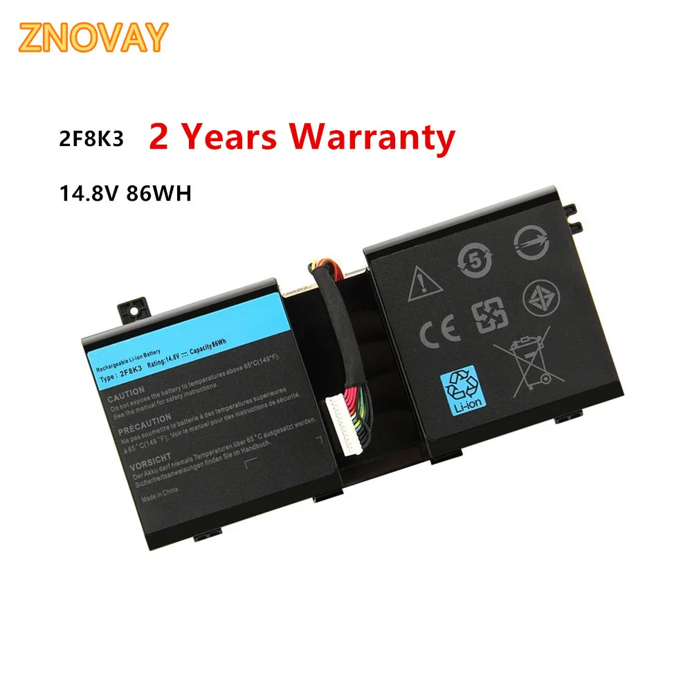 2F8K3 Laptop Battery for Dell Alienware 17 17X 18 18X M18X M17X ALW18D-1788 0KJ2PX 14.8V 86Wh