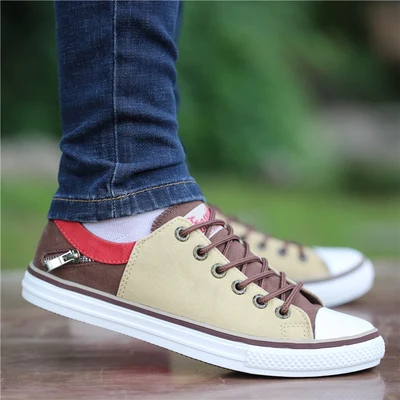 New Canvas Sneakers Shoes Men\'s Autumn Breathable Lace-Up Classic Retro Casual Korean Styel Board Shoes