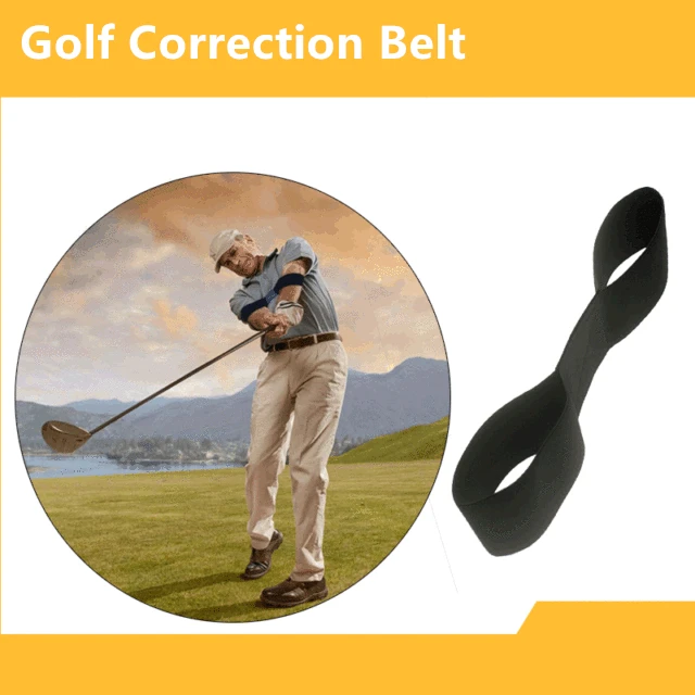 

2PCS Golf Hand Movement Correction Belt Golf Smooth Swing Training Auxiliary Arm Belt Golf Training Arm Belt