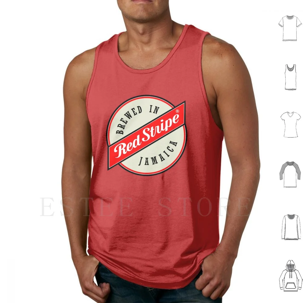 Red Stripe Tank Tops Vest Sleeveless Facenask Nask Beer Cool Northern Soul Casino Keep The Faith Lager Classic Nostalgia